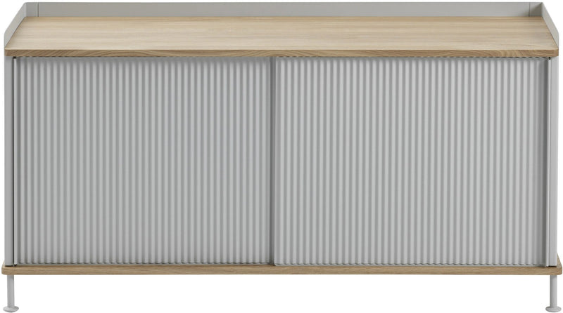 Enfold Sideboard - Low - Muuto - Sideboards + Cabinets - Oak/Grey - HORNE