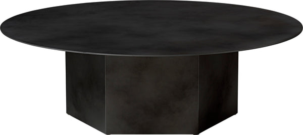 Epic Steel Coffee Table - 43.3" Diameter - Gubi - Table + Task - Midnight Black - HORNE