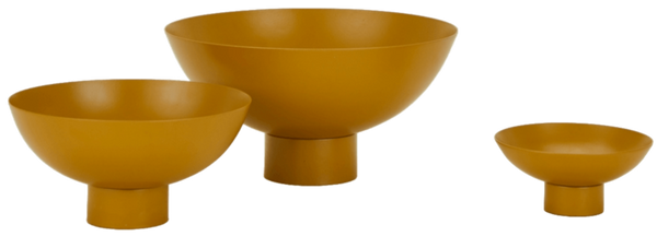 Essential Footed Bowl - Hawkins New York - Dinnerware - Small - Mustard - HORNE