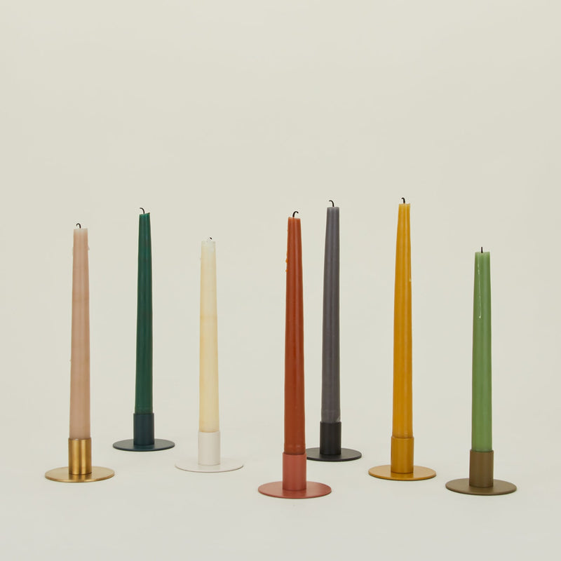 Essential Metal Candle Holder - Set of 2 - Hawkins New York - Candle Holders - Ivory - HORNE