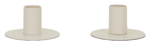 Essential Metal Candle Holder - Set of 2 - Hawkins New York - Candle Holders - Ivory - HORNE