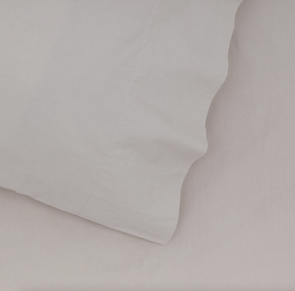 Essential Percale Pillowcase - Hawkins New York - Bedding + Pillows - Standard - White - HORNE