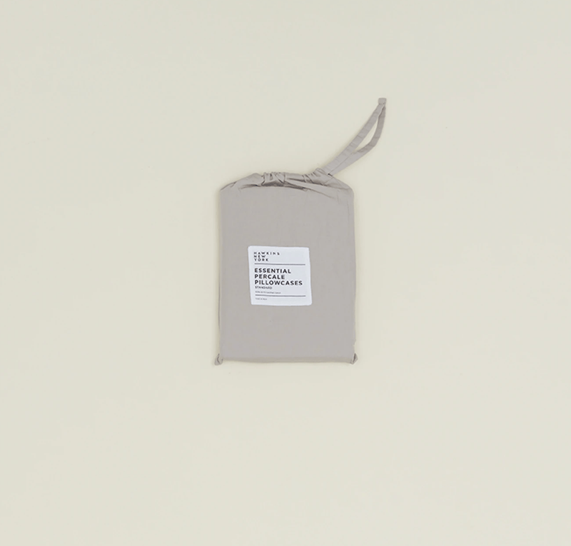 Essential Percale Pillowcase - Hawkins New York - Bedding + Pillows - Standard - White - HORNE