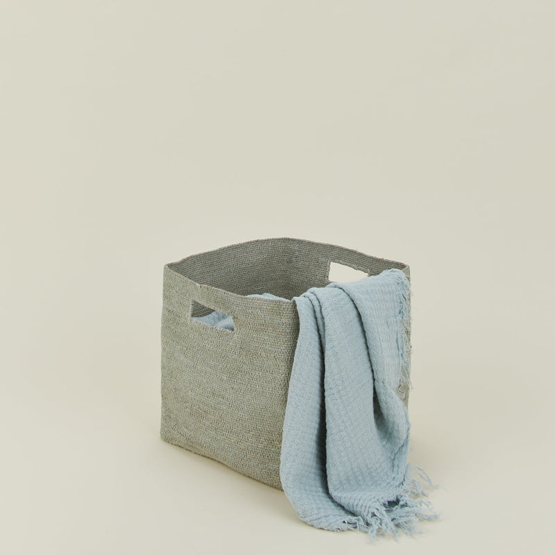 Essential Square Basket - Hawkins New York - Storage + Organization - White - HORNE