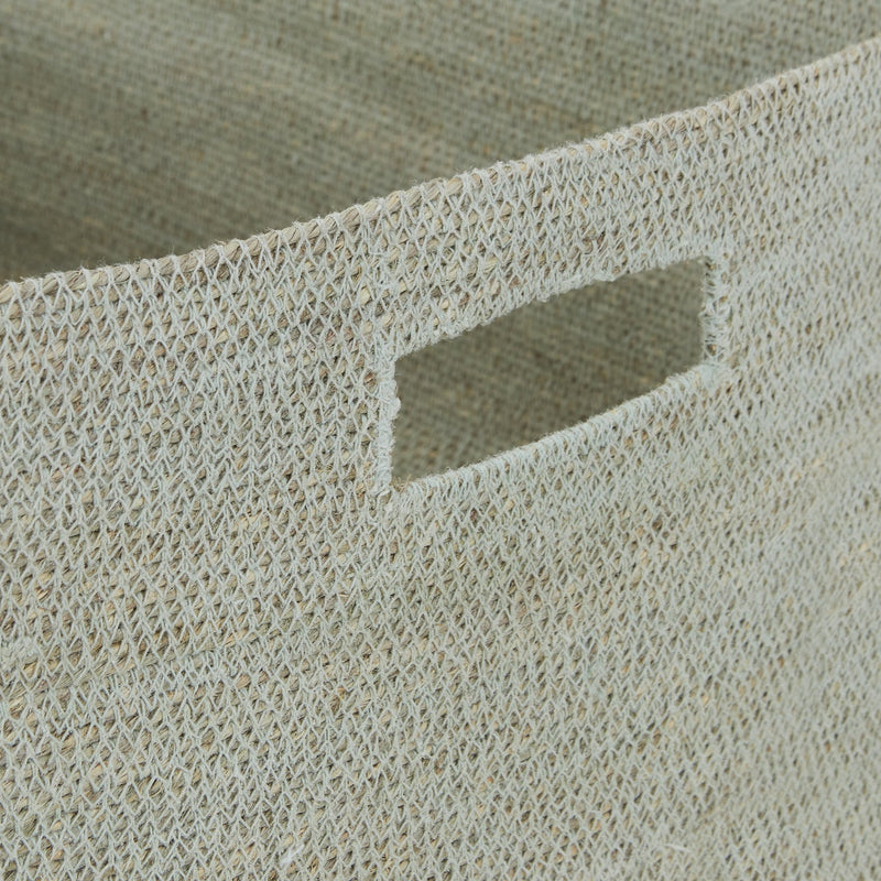 Essential Square Basket - Hawkins New York - Storage + Organization - White - HORNE