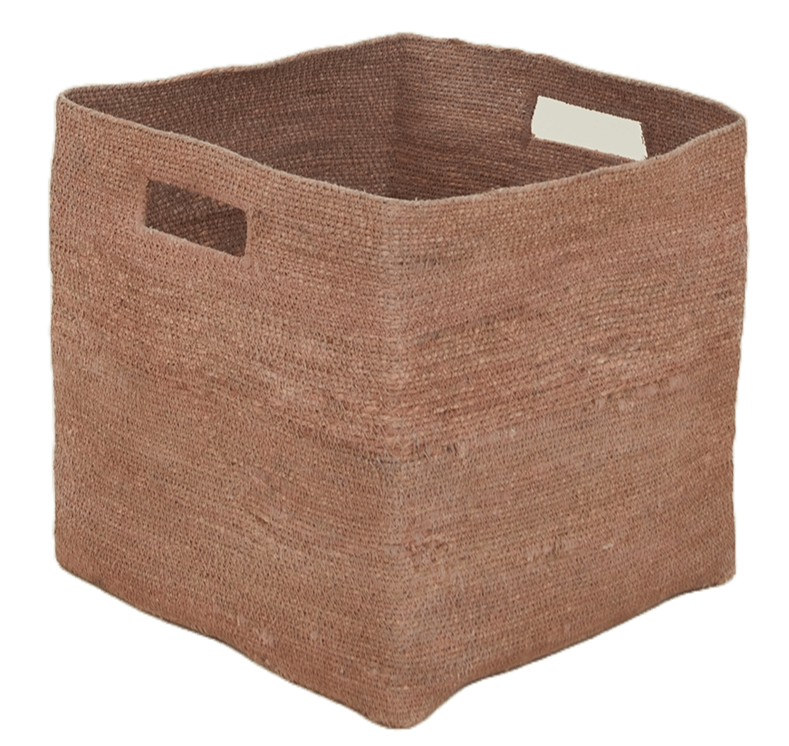 Essential Square Basket - Hawkins New York - Storage + Organization - White - HORNE