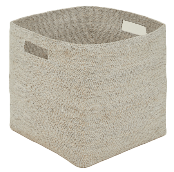 Essential Square Basket - Hawkins New York - Storage + Organization - White - HORNE