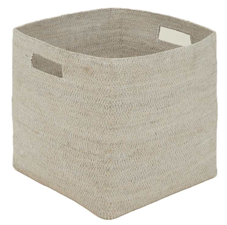 Essential Square Basket - Hawkins New York - Storage + Organization - White - HORNE