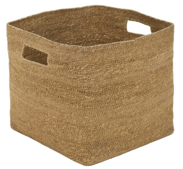 Essential Square Basket - Hawkins New York - Storage + Organization - White - HORNE