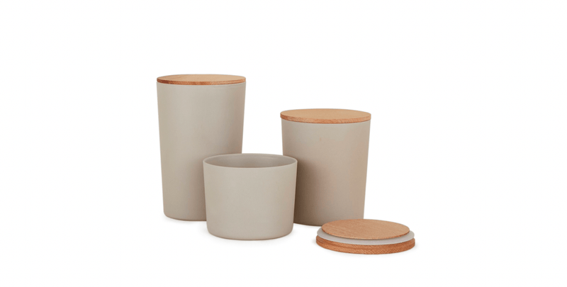 Essential Storage Containers - Set of 3 - Hawkins New York - Organization + Food Storage - Light Grey - HORNE