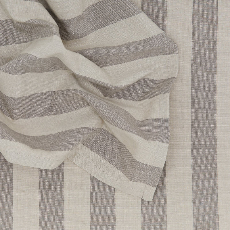 Essential Striped Dinner Napkin - Set of 4 - Hawkins New York - Kitchen + Table Linens - Ivory/ Flax - HORNE