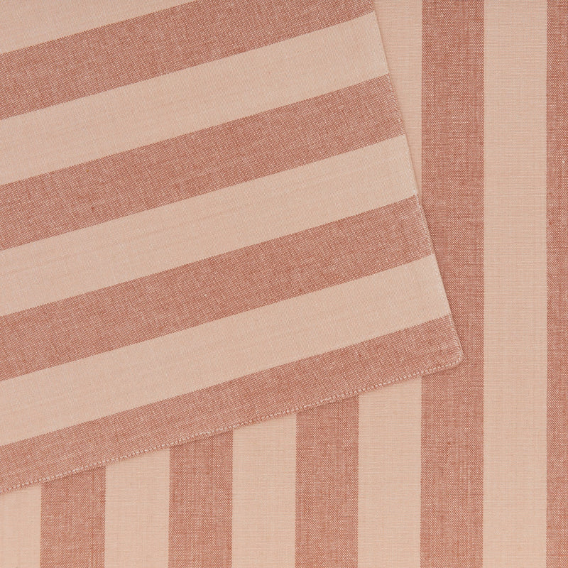 Essential Striped Placemat - Set of 4 - Hawkins New York - Kitchen + Table Linens - Ivory/ Flax - HORNE