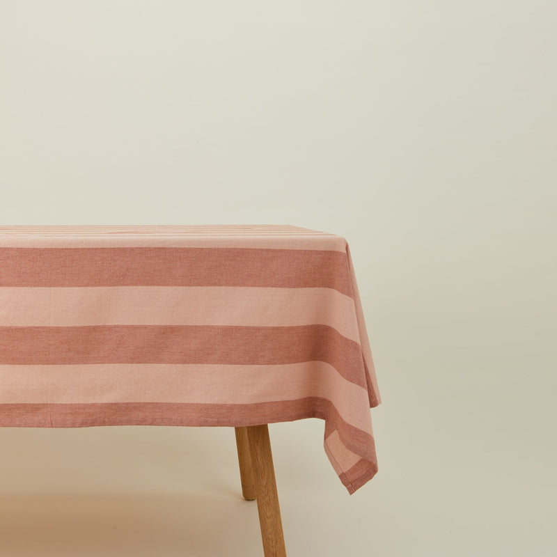Essential Striped Tablecloth - Hawkins New York - Kitchen + Table Linens - Ivory/ Flax - HORNE