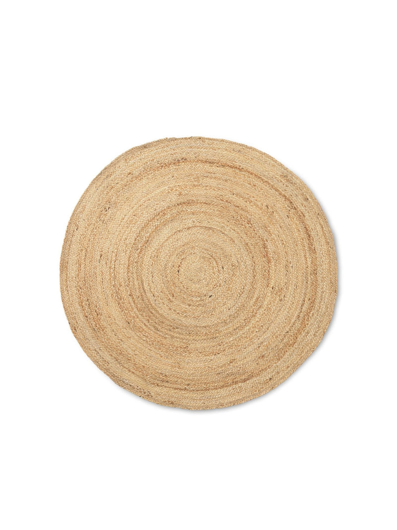 Eternal Round Jute Rug - Ferm Living Rugs - Small - Natural - HORNE