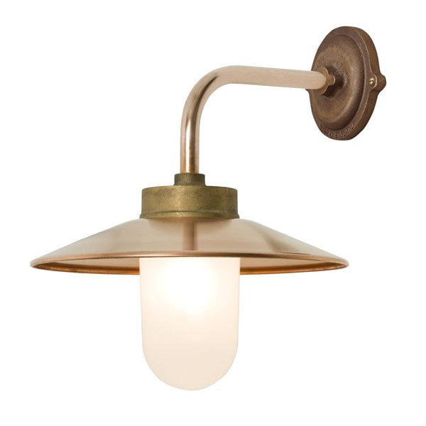 Exterior Right Angle Bracket Light - Davey Lighting - Outdoor Lights - Bronze, Frosted Glass - HORNE