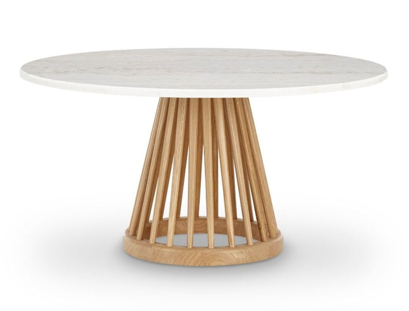 Fan Table - Large - Tom Dixon - Tables + Desks - Black Stained Birch - Pebble - HORNE