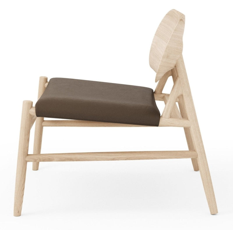 Ferdinand Lounge Chair - BRDR. Kruger - Chairs - Fumed Oak - Savanne Black Leather - HORNE