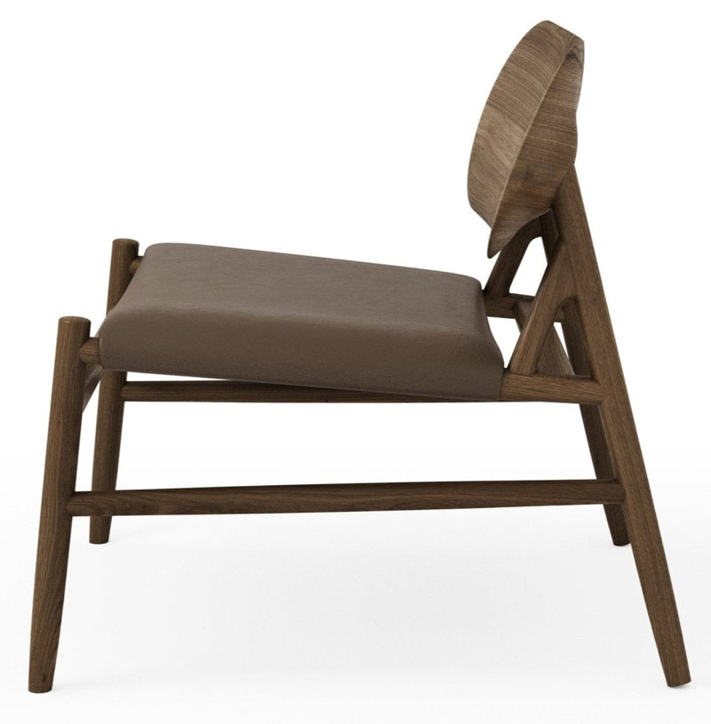 Ferdinand Lounge Chair - BRDR. Kruger - Chairs - Fumed Oak - Savanne Black Leather - HORNE