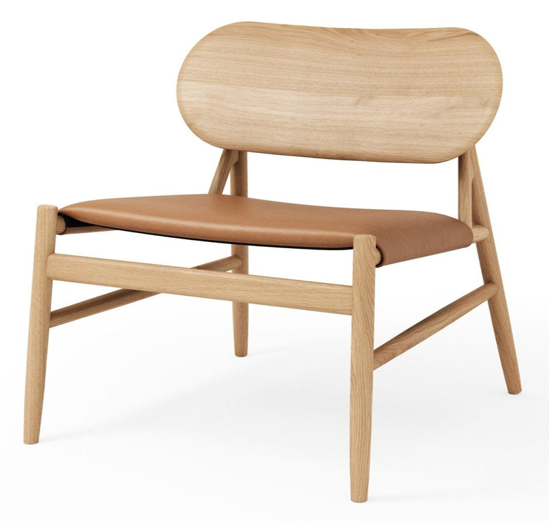 Ferdinand Lounge Chair - BRDR. Kruger - Chairs - Fumed Oak - Savanne Black Leather - HORNE