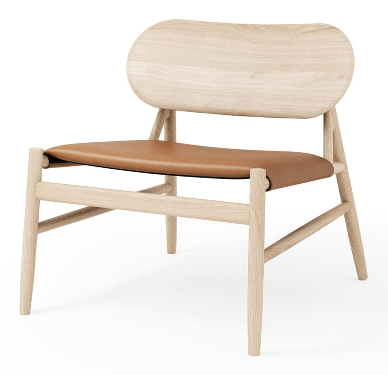 Ferdinand Lounge Chair - BRDR. Kruger - Chairs - Fumed Oak - Savanne Black Leather - HORNE