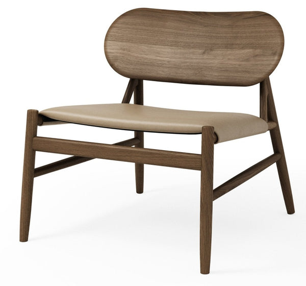 Ferdinand Lounge Chair - BRDR. Kruger - Chairs - Fumed Oak - Spectrum Almond Leather - HORNE