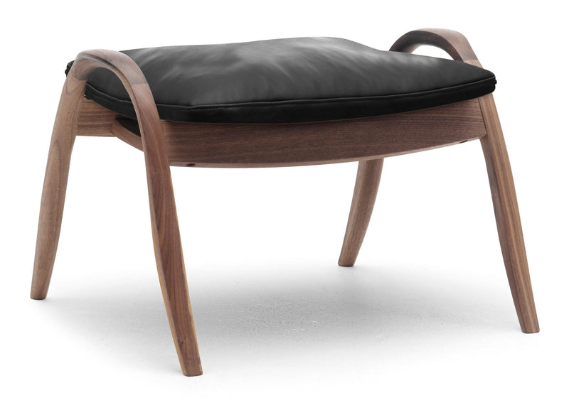 FH430 Signature Foot Stool - Carl Hansen & Son - Stools + Benches + Ottomans - Oiled Oak/Sif 98 Leather - HORNE