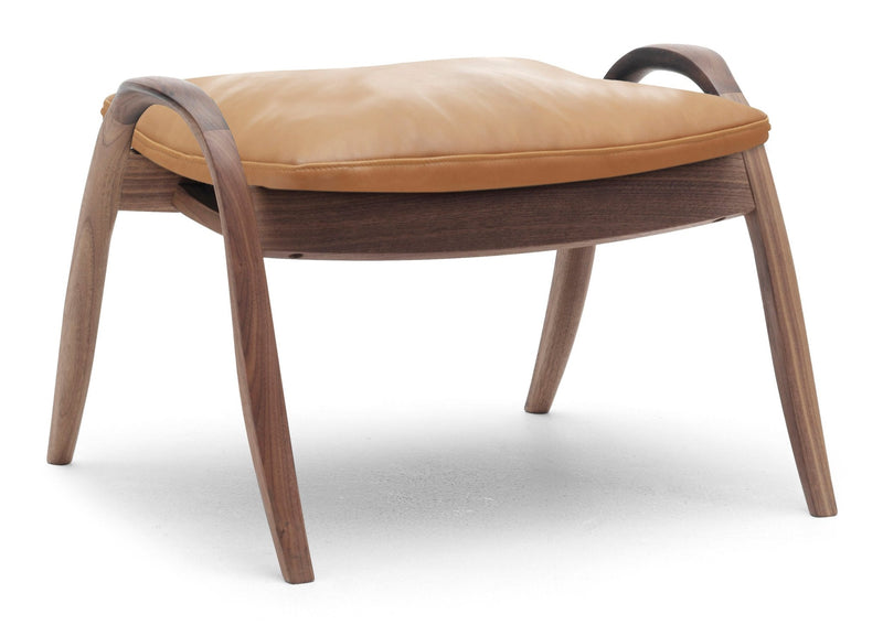 FH430 Signature Foot Stool - Carl Hansen & Son - Stools + Benches + Ottomans - Oiled Oak/Sif 98 Leather - HORNE