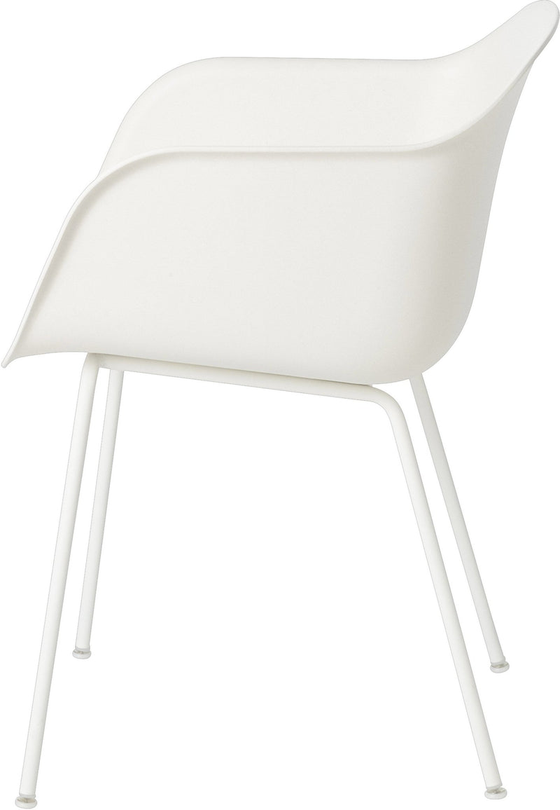 Fiber Armchair - Tube Base - Muuto - Chairs - Black Shell & Black Tube Base - HORNE