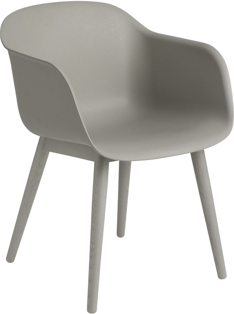 Fiber Armchair - Wood Base - Muuto - Chairs - Black Shell & Black Base - HORNE