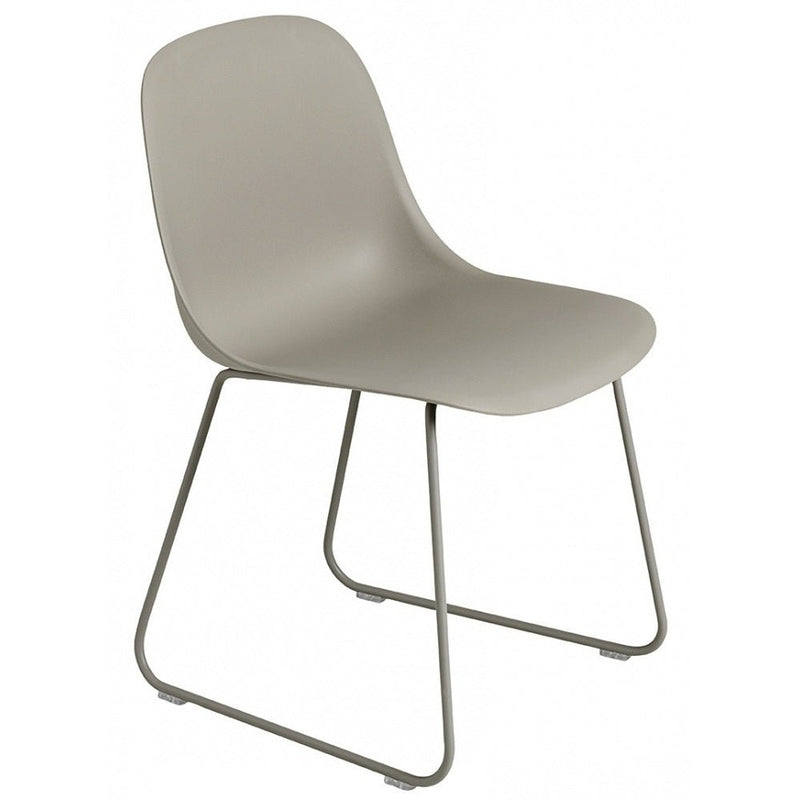 Fiber Side Chair - Sled Base - Muuto - Chairs - Black Seat & Black Base - HORNE