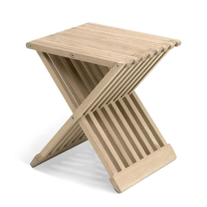 Fionia Folding Stool/Table - Oak - Skagerak by Fritz Hansen - Stools + Benches + Ottomans - HORNE