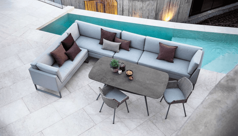 Flex Single Seater Module - Cane Line - Outdoor Furniture - Light Grey - HORNE