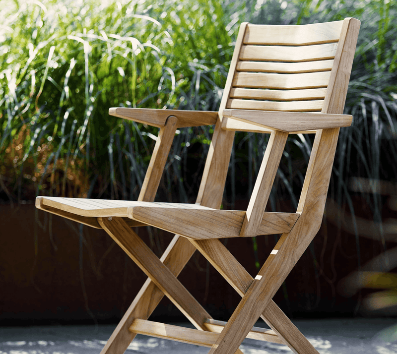 Flip Folding Armchair - Cane Line - Outdoor Furniture - No Cushion - HORNE