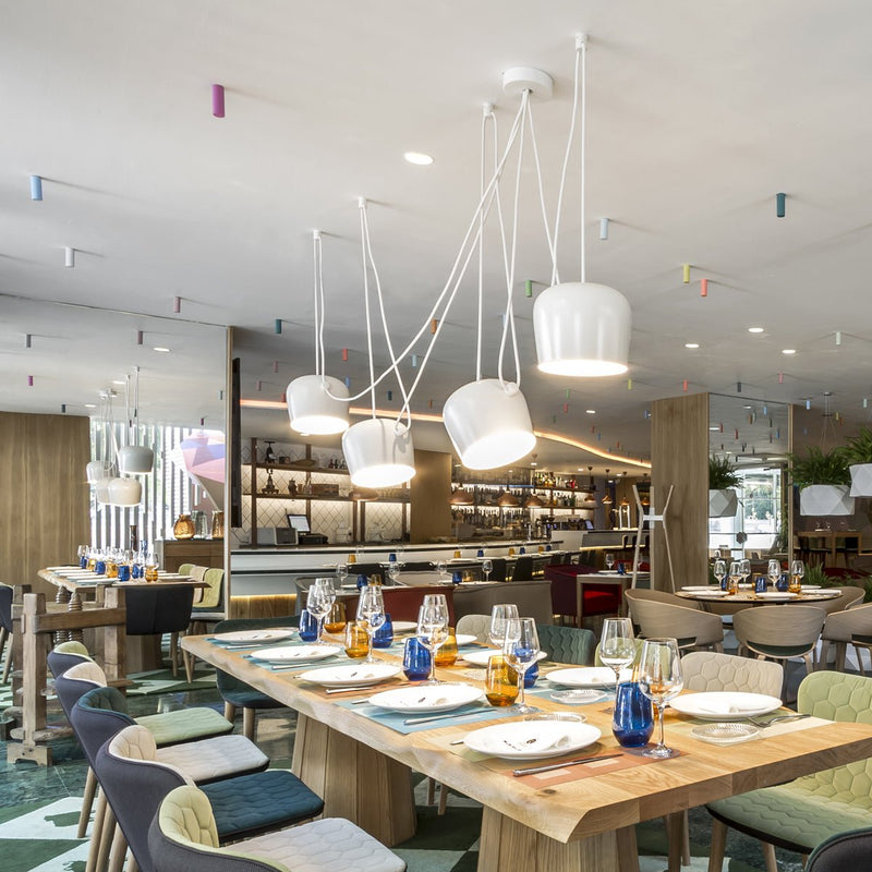 Flos AIM Multi - Pendant Canopy - Flos - Pendants - Black - HORNE