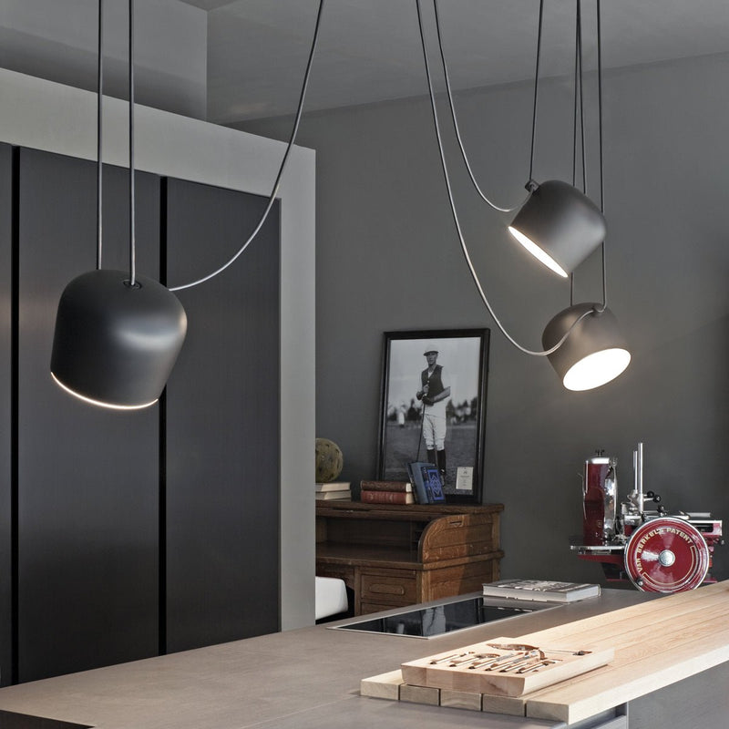 Flos AIM Multi - Pendant Canopy - Flos - Pendants - Black - HORNE