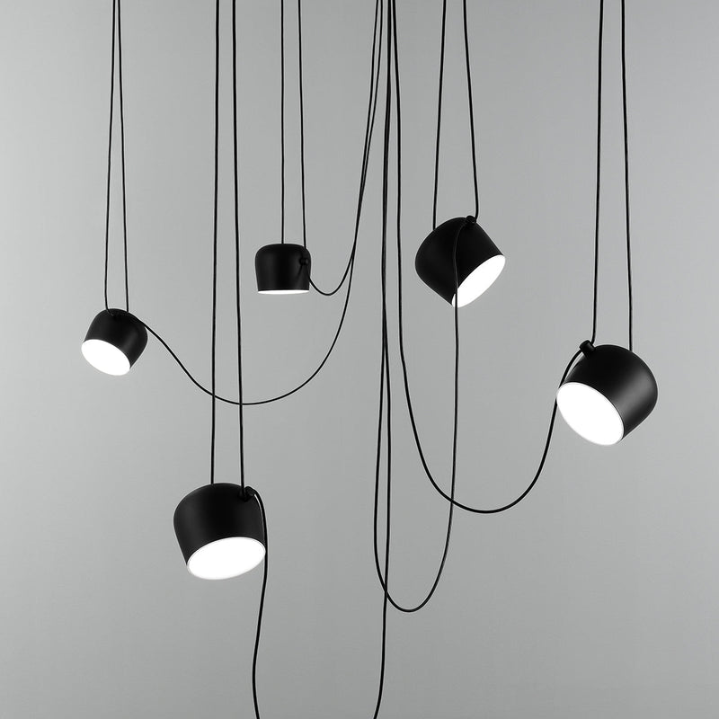 Flos AIM Multi - Pendant Canopy - Flos - Pendants - Black - HORNE