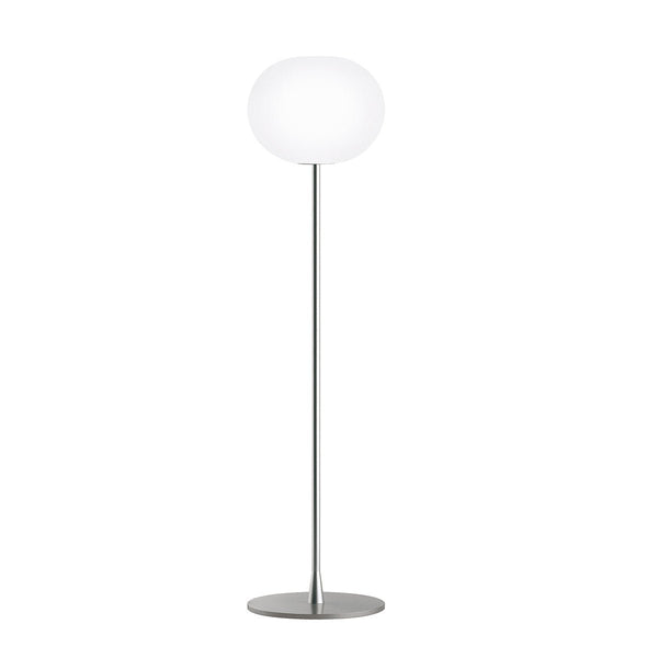 Flos Glo - Ball Dimmable Floor Lamp - Small/F1 - Flos - Floor Lamps - Silver - F1: 53.14" - HORNE