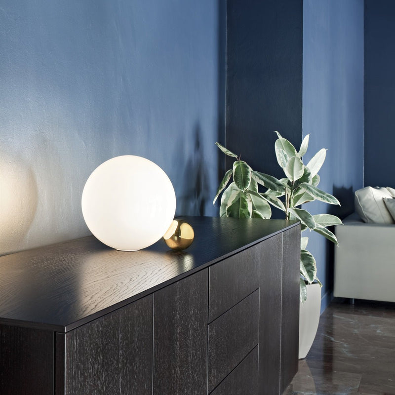 Flos Sphere Copycat Table Lamp - Flos - Table + Task - 24K Gold - HORNE