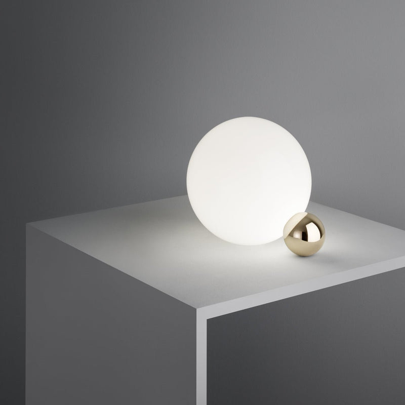 Flos Sphere Copycat Table Lamp - Flos - Table + Task - 24K Gold - HORNE