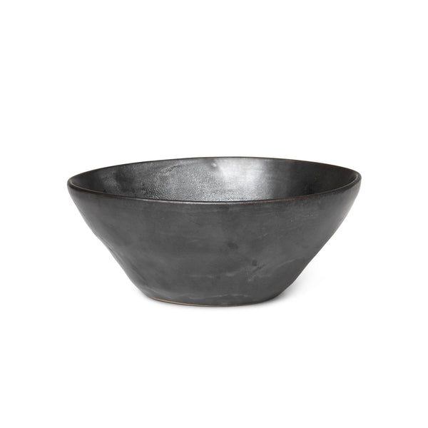 Flow Bowl - Medium - Ferm Living - Serveware - Black - HORNE