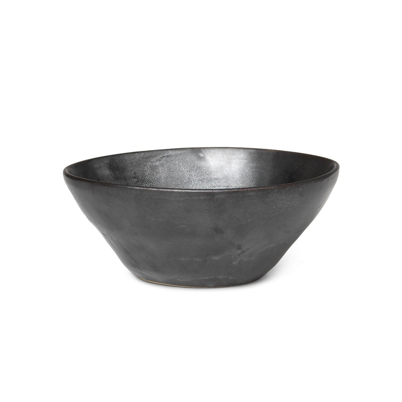 Flow Bowl - Medium - Ferm Living - Serveware - Black - HORNE