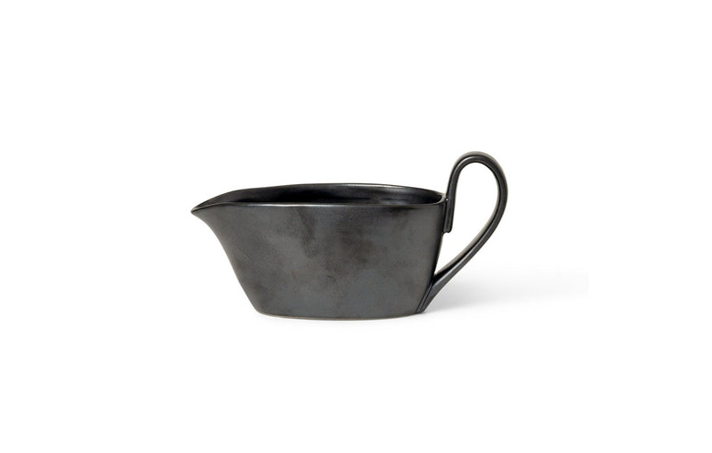 Flow Sauce Boat - Ferm Living - Dinnerware - Black - HORNE
