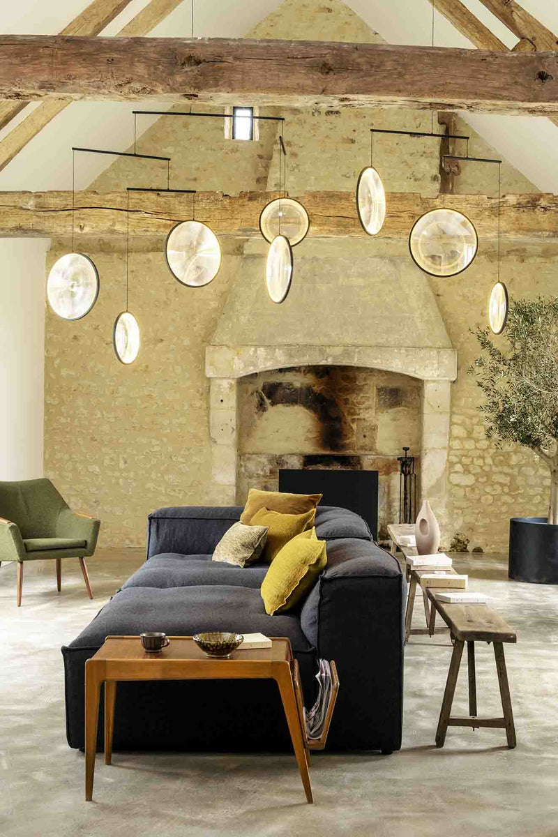 Focus Chandelier - DCW Editions - Chandeliers - 3 Discs - Black - HORNE