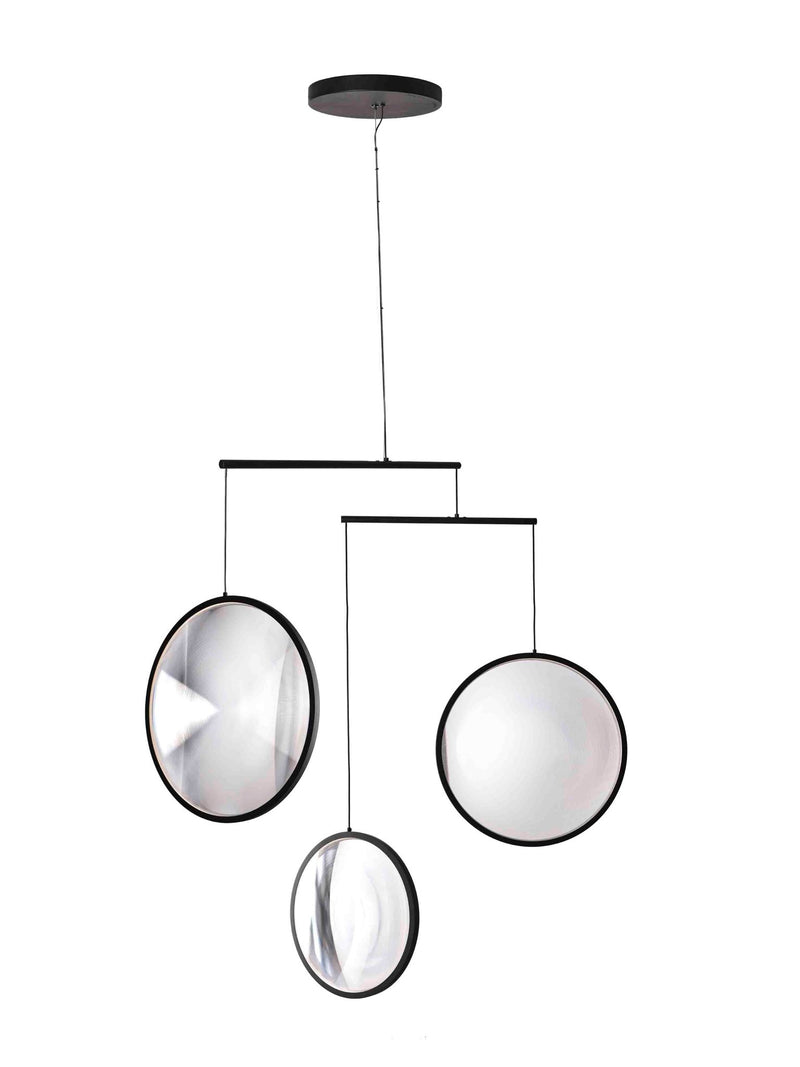 Focus Chandelier - DCW Editions - Chandeliers - 3 Discs - Black - HORNE