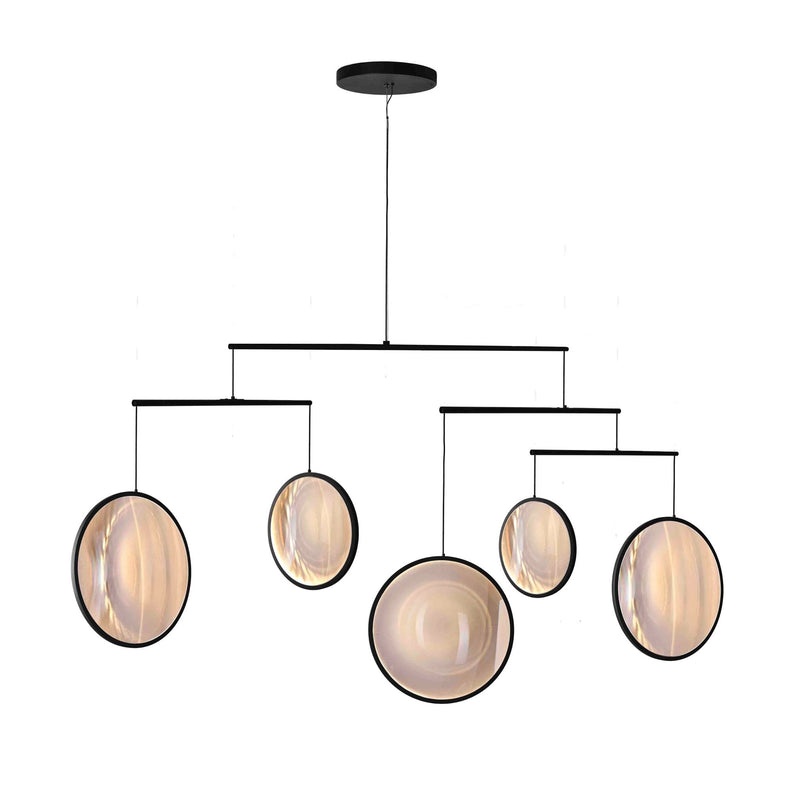 Focus Chandelier - DCW Editions - Chandeliers - 3 Discs - Black - HORNE