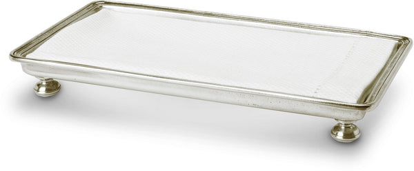Footed Guest Towel Tray