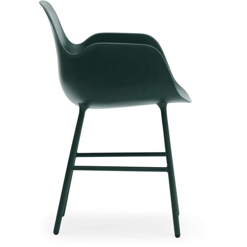 Form Armchair - Normann Copenhagen - Chairs - Black - Lacquered Steel - HORNE