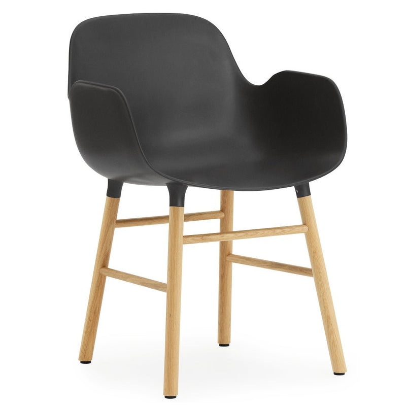 Form Armchair - Normann Copenhagen - Chairs - Black - Lacquered Steel - HORNE