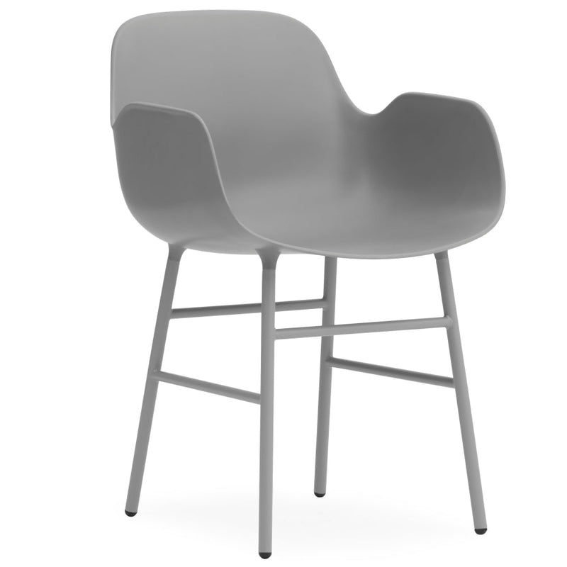 Form Armchair - Normann Copenhagen - Chairs - Black - Lacquered Steel - HORNE