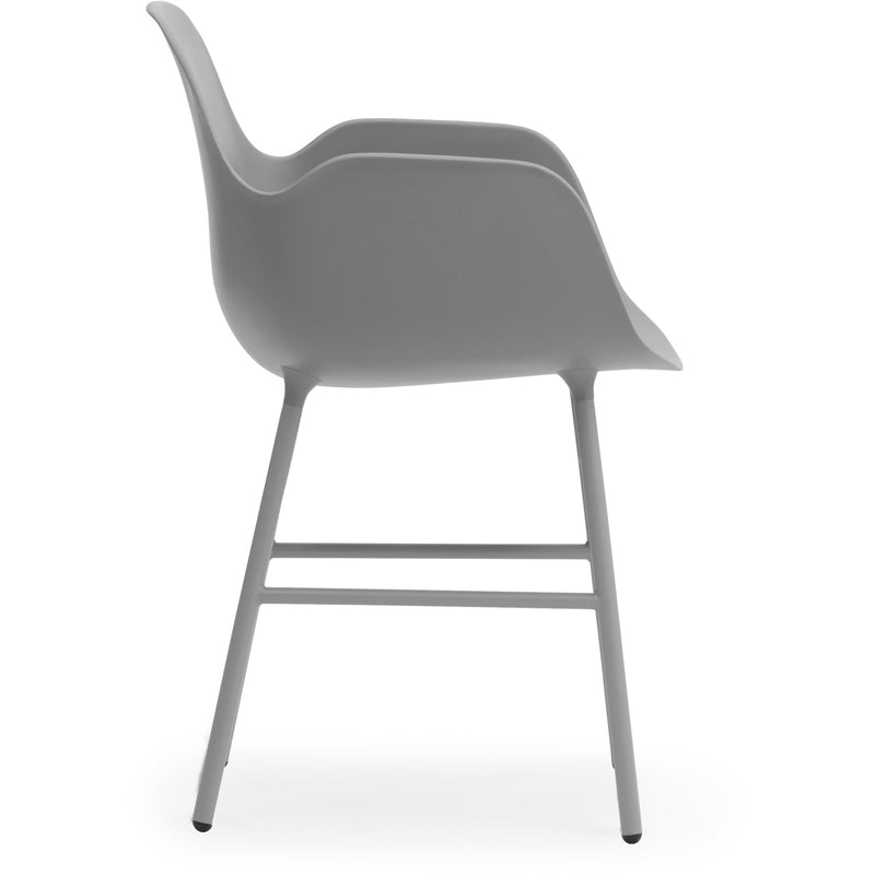 Form Armchair - Normann Copenhagen - Chairs - Black - Lacquered Steel - HORNE